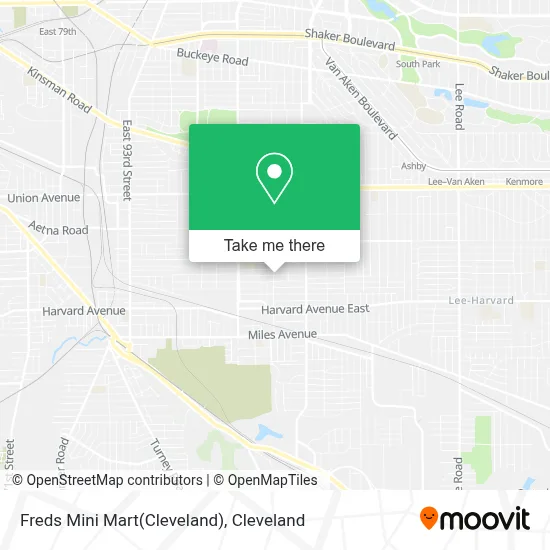 Freds Mini Mart(Cleveland) map