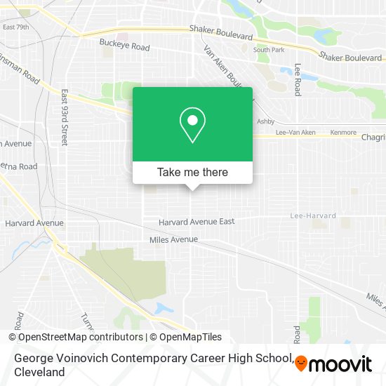 George Voinovich Contemporary Career High School map