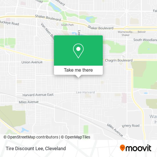 Mapa de Tire Discount Lee