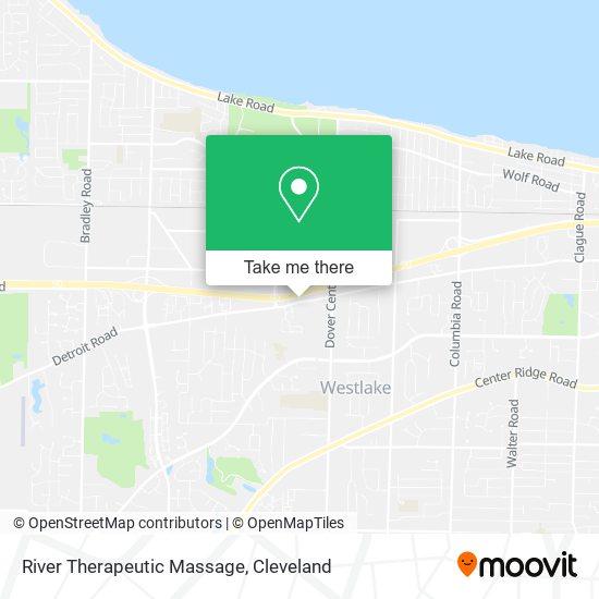 River Therapeutic Massage map