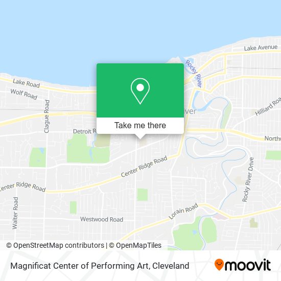 Magnificat Center of Performing Art map