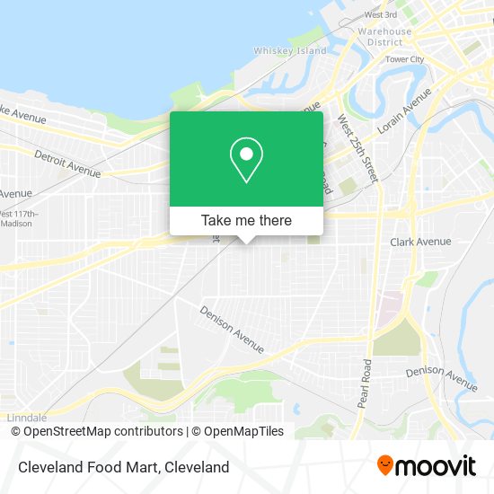 Cleveland Food Mart map