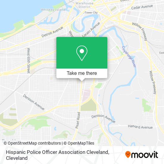 Hispanic Police Officer Association Cleveland map