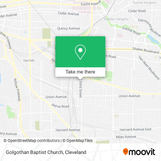 Golgothan Baptist Church map