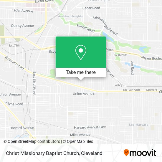Christ Missionary Baptist Church map