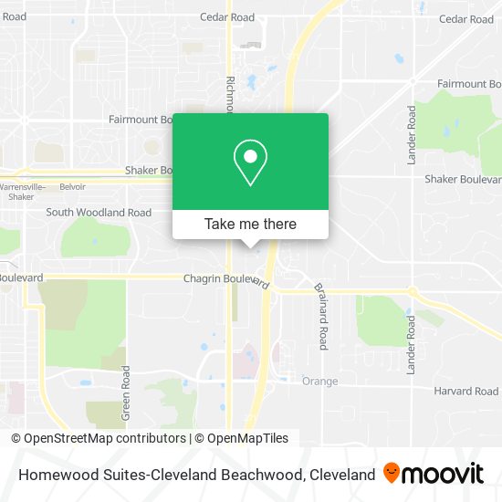 Homewood Suites-Cleveland Beachwood map