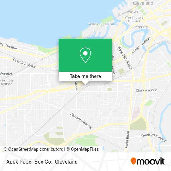 Apex Paper Box Co. map