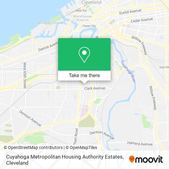 Mapa de Cuyahoga Metropolitan Housing Authority Estates