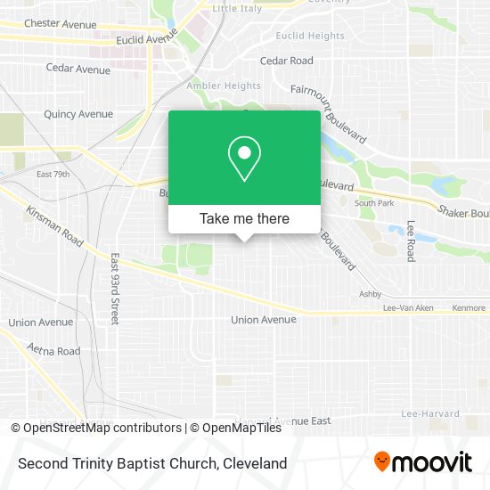 Second Trinity Baptist Church map