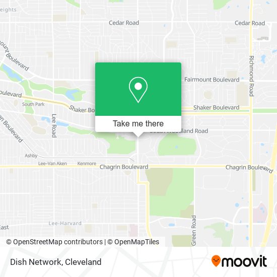 Mapa de Dish Network