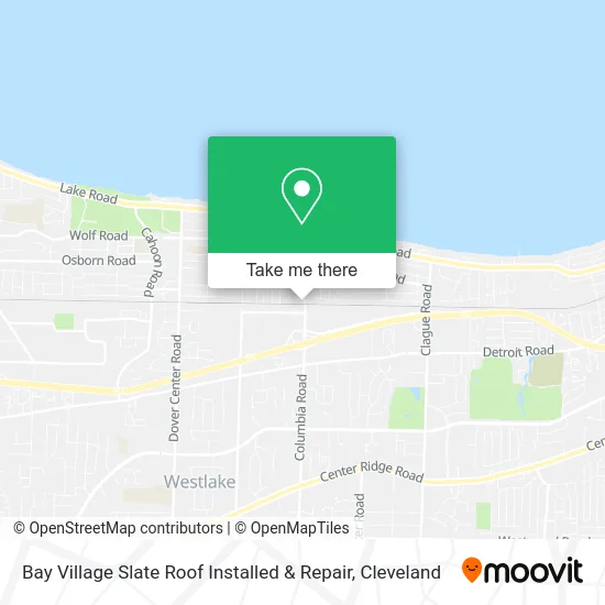 Bay Village Slate Roof Installed & Repair map