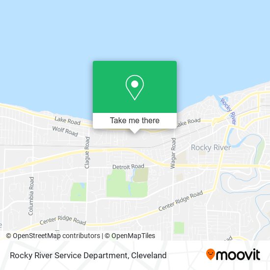 Rocky River Service Department map