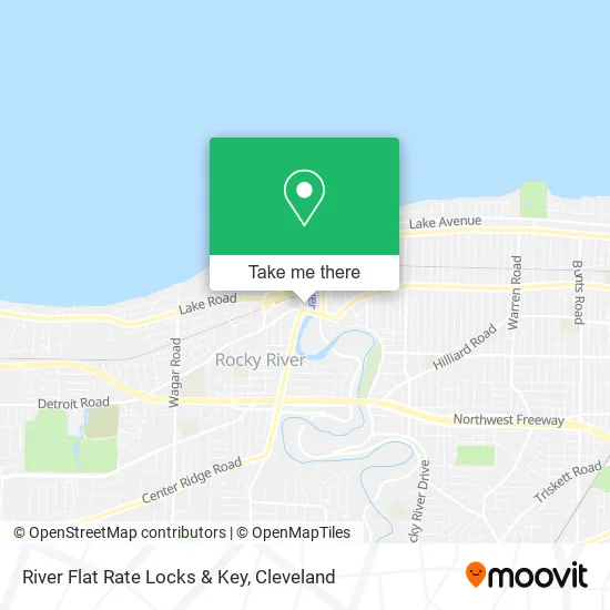 River Flat Rate Locks & Key map