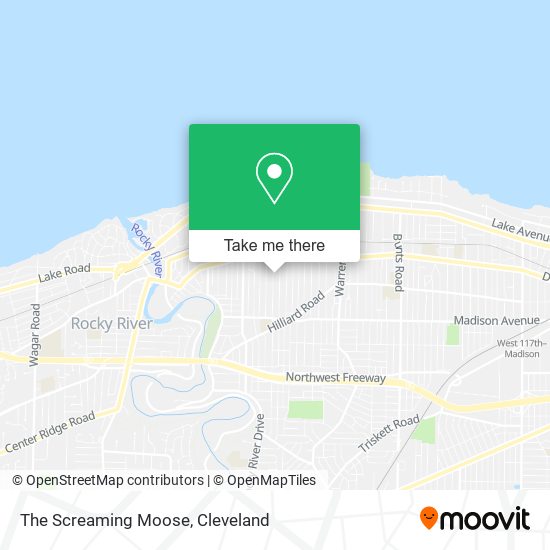 The Screaming Moose map