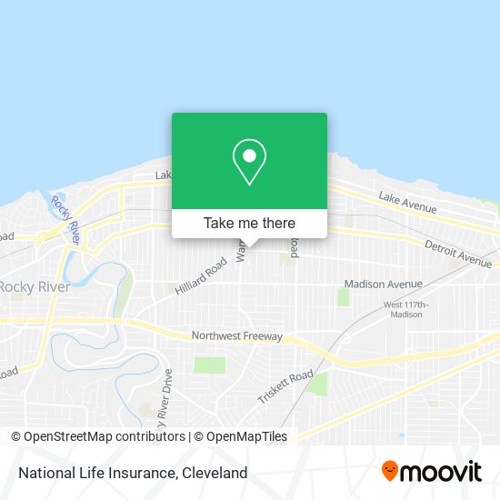 National Life Insurance map
