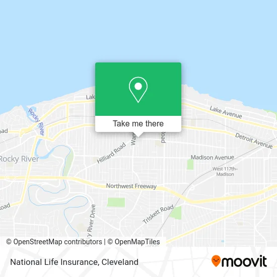 National Life Insurance map