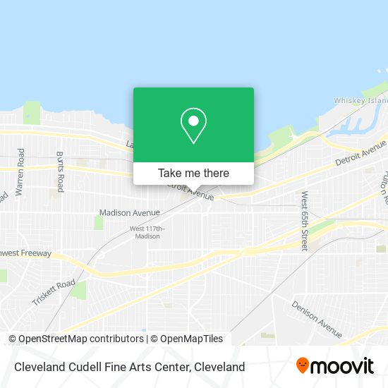 Cleveland Cudell Fine Arts Center map