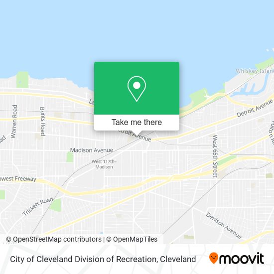 Mapa de City of Cleveland Division of Recreation