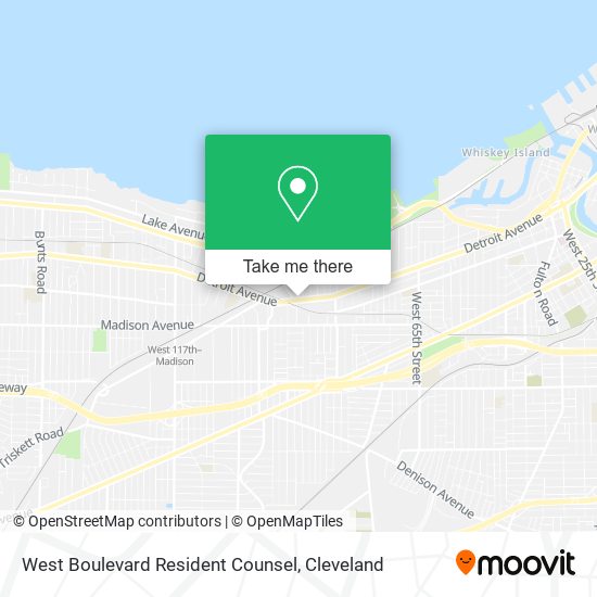 Mapa de West Boulevard Resident Counsel