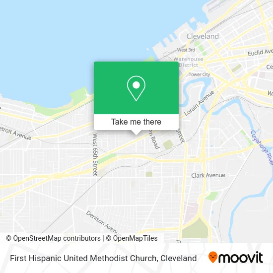 First Hispanic United Methodist Church map
