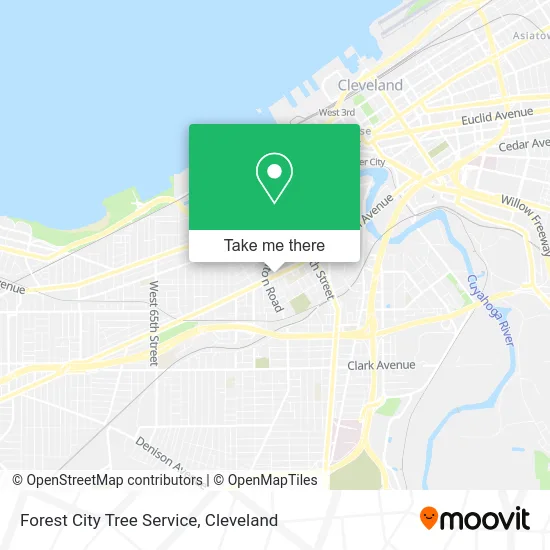 Forest City Tree Service map