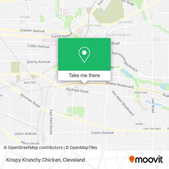 Krispy Krunchy Chicken map