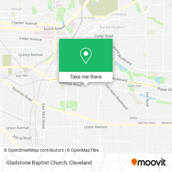 Gladstone Baptist Church map