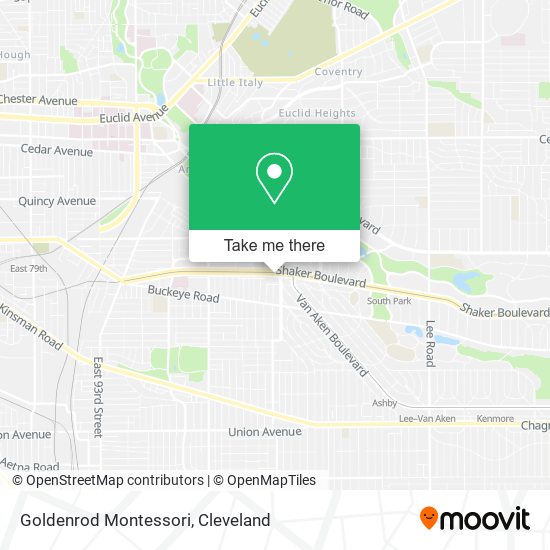 Mapa de Goldenrod Montessori