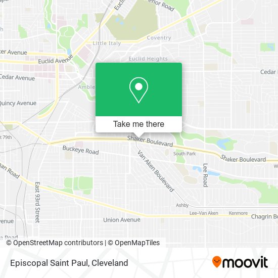 Episcopal Saint Paul map