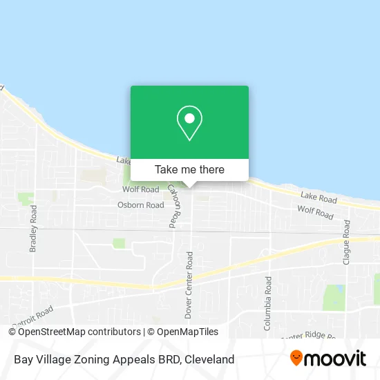 Mapa de Bay Village Zoning Appeals BRD