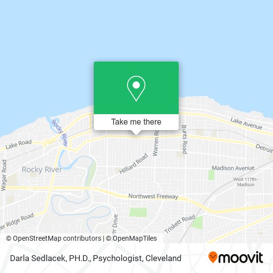 Darla Sedlacek, PH.D., Psychologist map