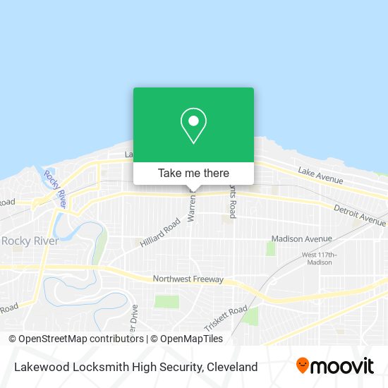 Mapa de Lakewood Locksmith High Security