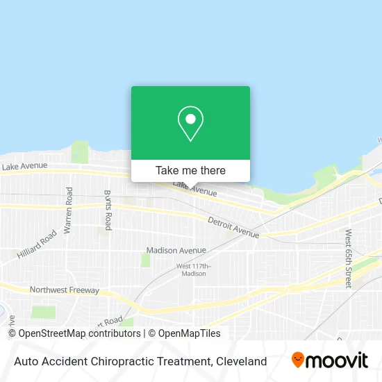 Auto Accident Chiropractic Treatment map