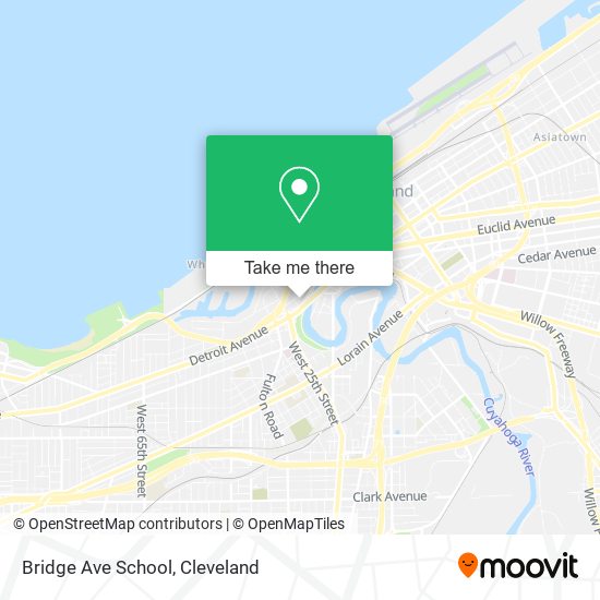 Bridge Ave School map