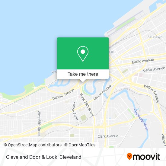 Cleveland Door & Lock map