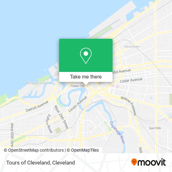 Tours of Cleveland map