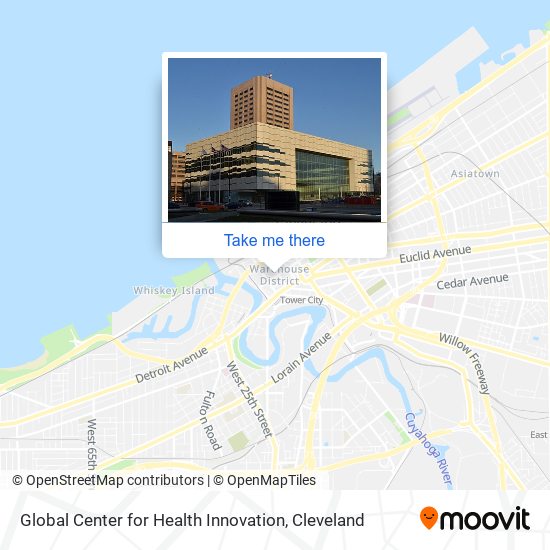 Mapa de Global Center for Health Innovation