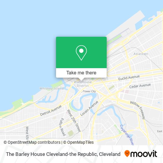 Mapa de The Barley House Cleveland-the Republic