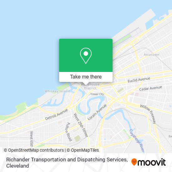 Richander Transportation and Dispatching Services map