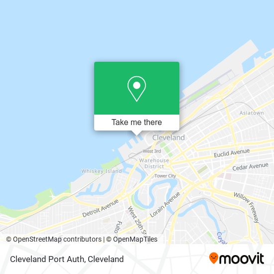 Cleveland Port Auth map