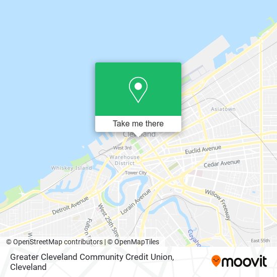 Mapa de Greater Cleveland Community Credit Union