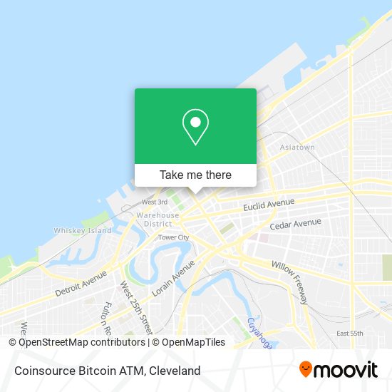 Mapa de Coinsource Bitcoin ATM