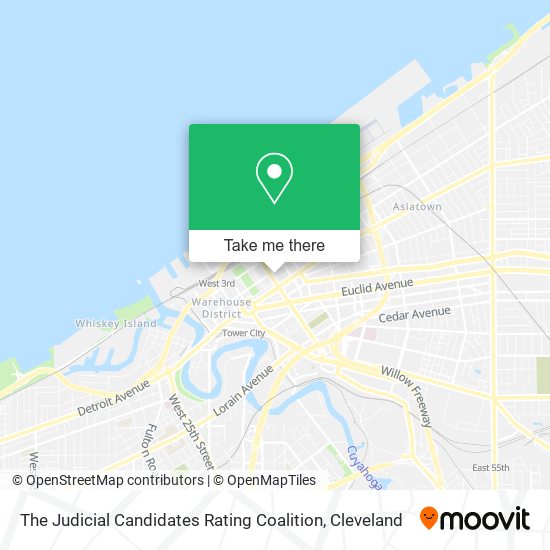 Mapa de The Judicial Candidates Rating Coalition