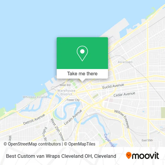 Best Custom van Wraps Cleveland OH map