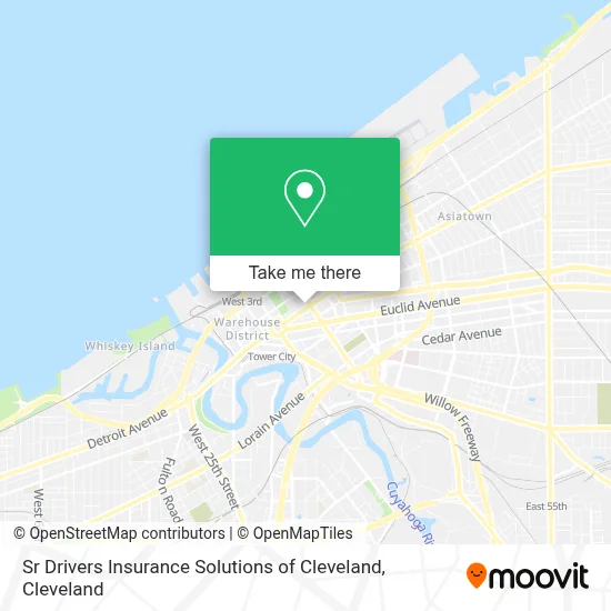 Sr Drivers Insurance Solutions of Cleveland map