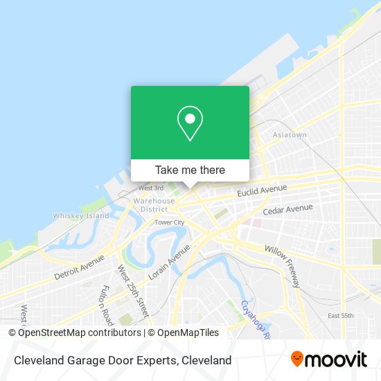 Cleveland Garage Door Experts map