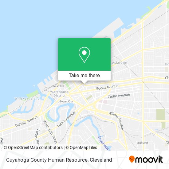 Cuyahoga County Human Resource map
