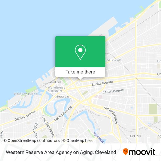 Western Reserve Area Agency on Aging map