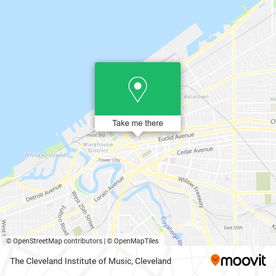 The Cleveland Institute of Music map