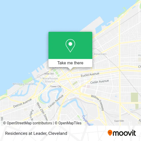 Residences at Leader map